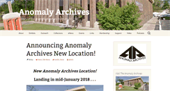 Desktop Screenshot of anomalyarchives.org